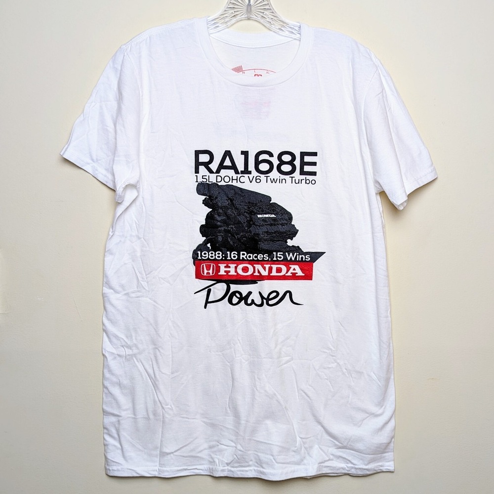 Honda RA168E Engine McLaren F1 Grand Prix Formula 1 Racing Aclr8 Shirt DS Medium